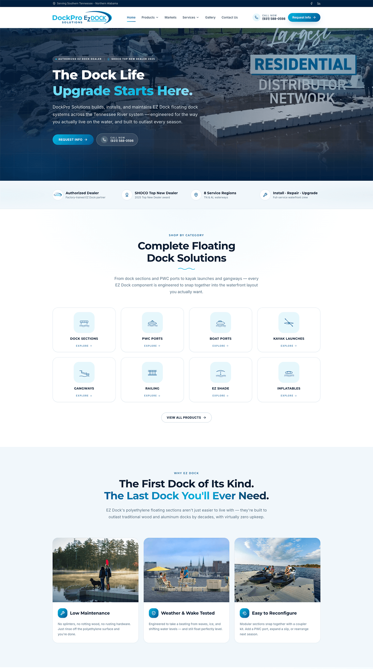 DockPro Solutions website screenshot