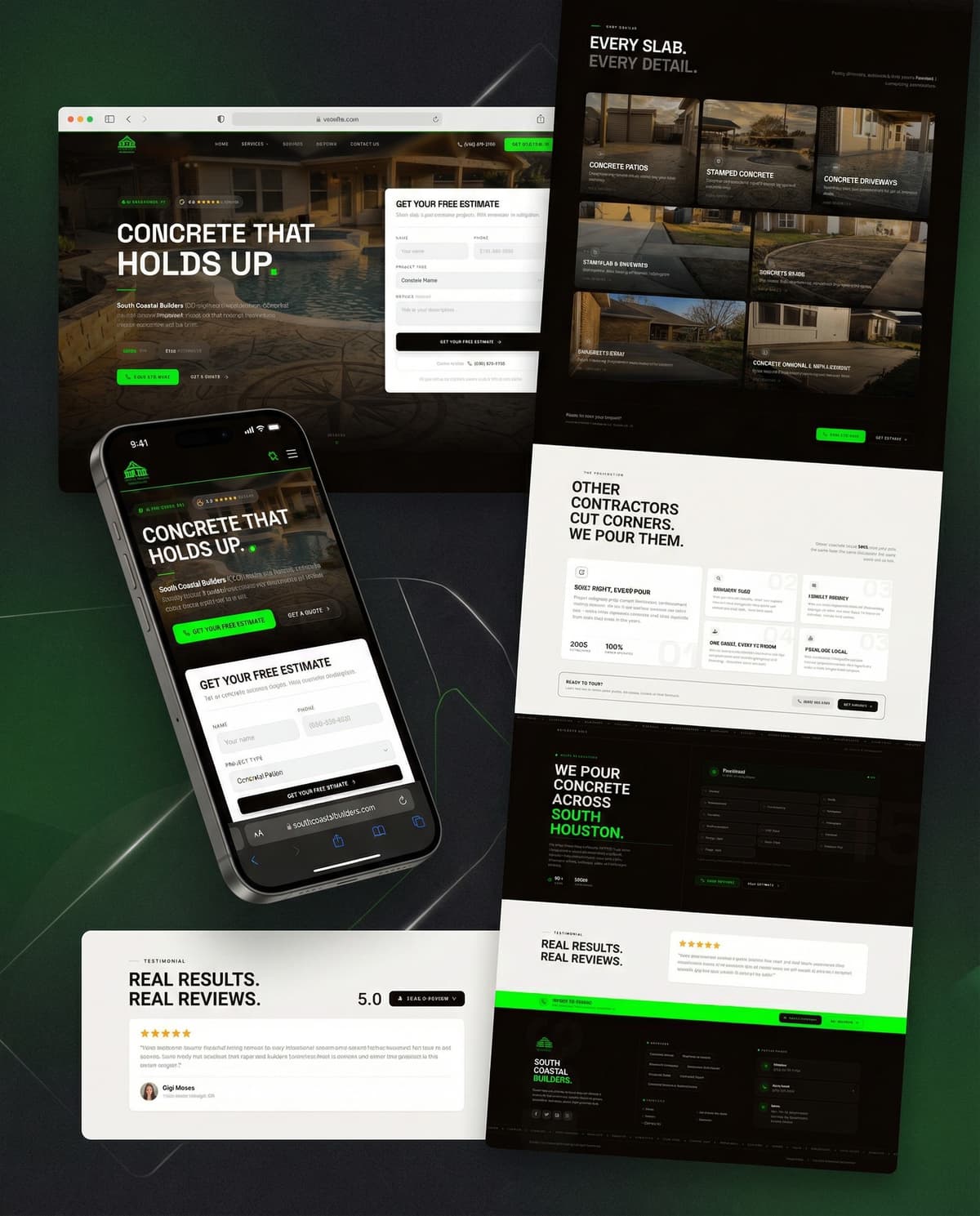 Concrete Contractor website