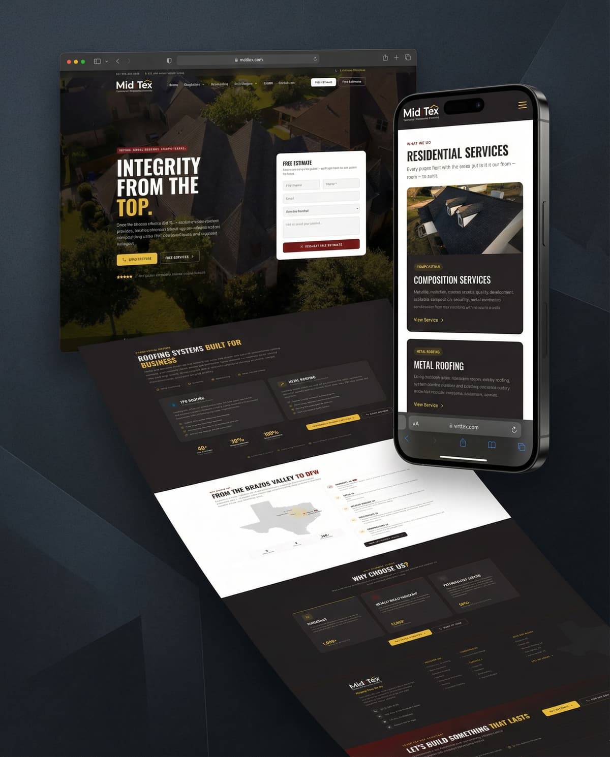 Roofing Contractor website